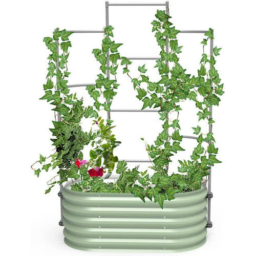Vego Garden Modular Wall Trellis System, Triple Section 3.5' Long for 2.0' x 3.5' (Kids Bed) or 3.5' x 3.5' (4 in 1) Garden Beds