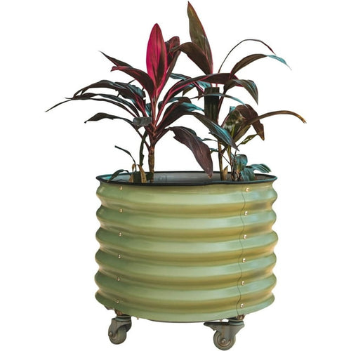 Vego Garden 2 x 2 ft Self-Watering Rolling Planter Raised Garden Bed Kits-Olive Green