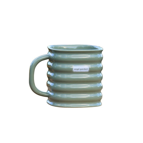 Vego Garden Coffee Mug 470ml Large Size Coffee Mug with Comfortable Handle Olive Green