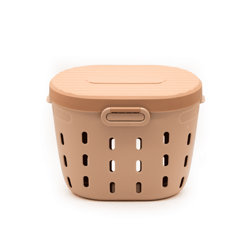 Vego Garden In-Ground Worm Composter Outdoor Farm Compost Bin 7 Gallons BPA-Free Composting System for Raised Garden Beds, Tawny Brown