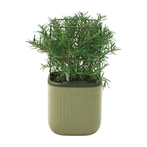 Vego Garden Mini Planter Box with Trellis Self-Watering Raised Garden Bed for Climbing Vegetables Plants Cage - Sage Green