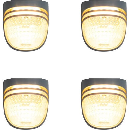 Vego garden Solar Garden Lights with Auto Sensors Magnetize Securely to Beds, IPX4 Waterproof Outdoor LED Light for Patio & Yard 4 Pack