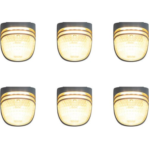 Vego garden Solar Garden Lights with Auto Sensors Magnetize Securely to Beds, IPX4 Waterproof Outdoor LED Light for Patio & Yard 6 Pack