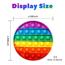 Push Pop Bubble Sensory Fidget Toys Stress Relief Silicone Pressure Relieving Popping it Toys for Autism Special Needs Anxiety Reliever for Kids Teens Adults, Pack of 3